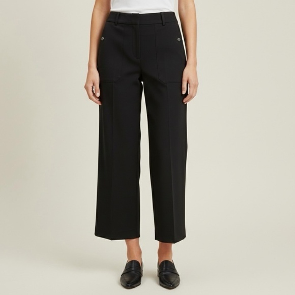 J.CREW Sydney‎ Wide Leg Pant In Bi-Stretch Cotton Tall Cropped